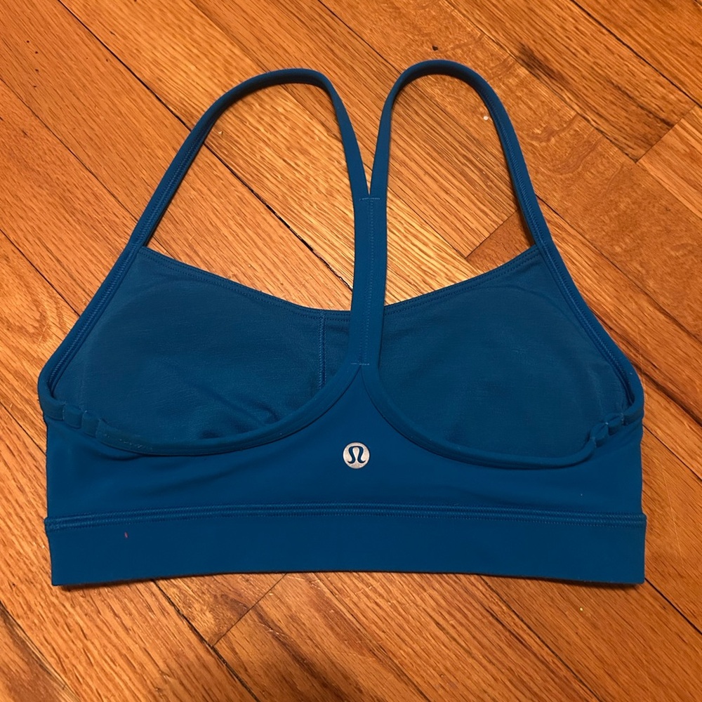lululemon athletica Teal Blue Strappy Sports Bra
